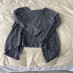 Forever21 Open back dark gray heathered sweater